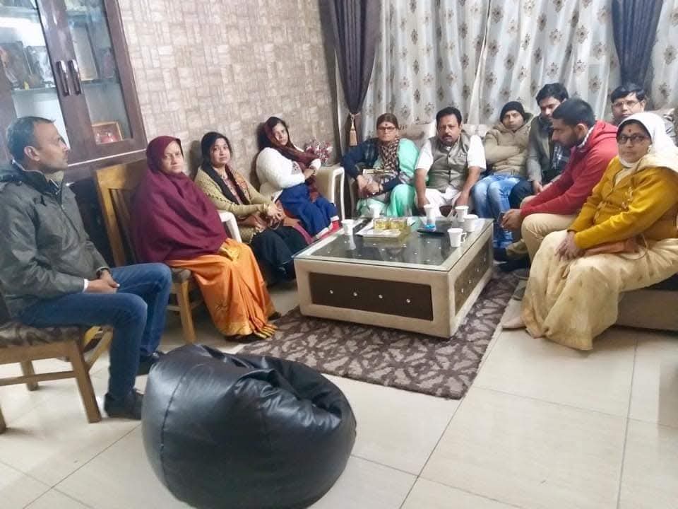 Saleem Madavoor at a family meeting