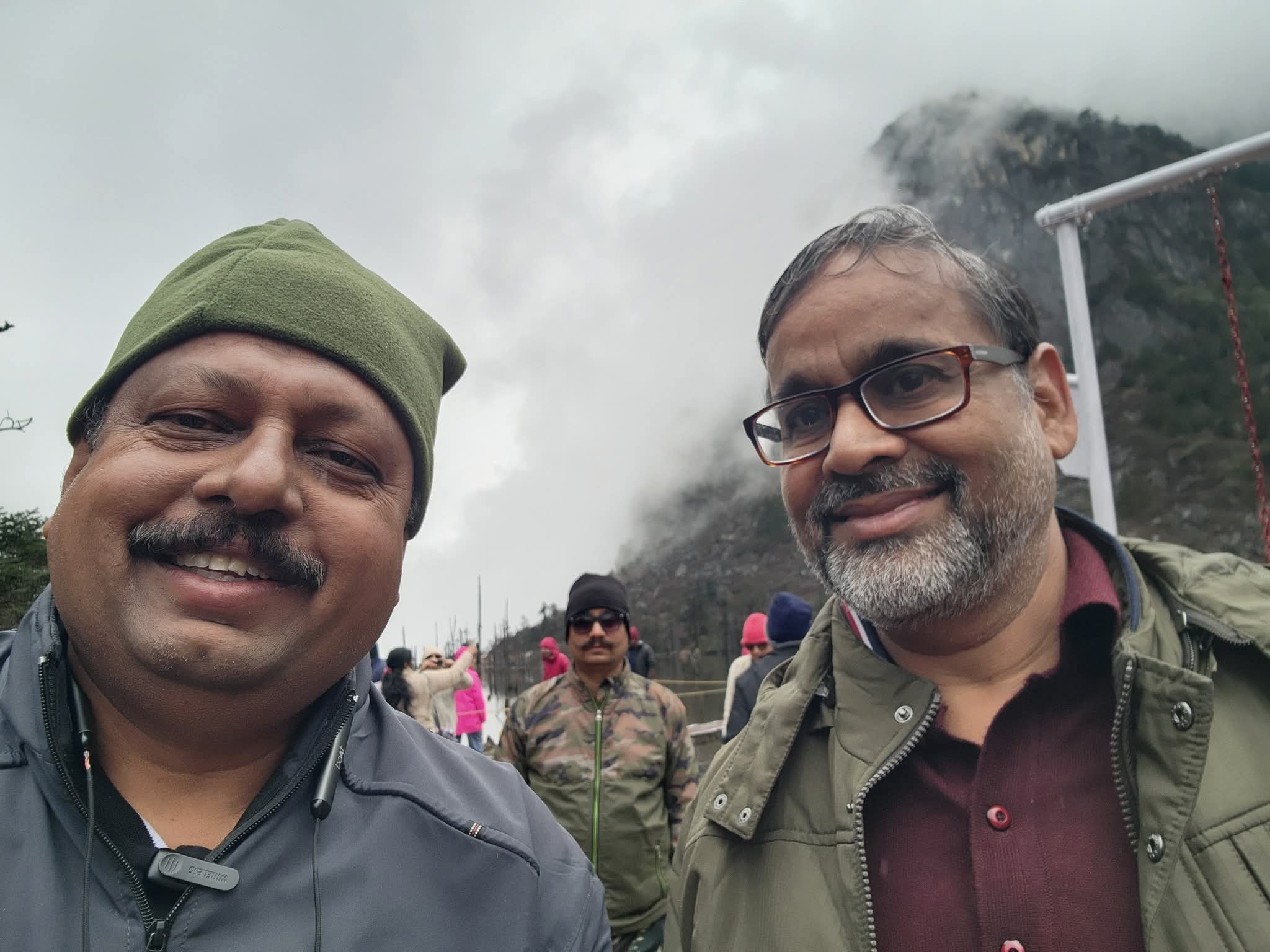 Saleem Madavoor during a visit to the mountains
